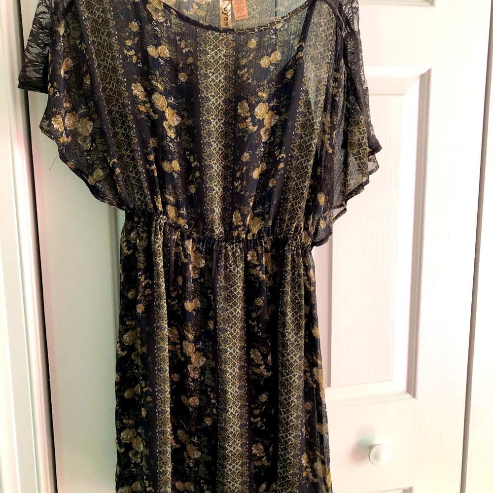 Soft, subtle floral print dress